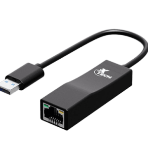 ADAPTADOR XTECH USB-A 3.0 MACHO A RJ45 HEMBRA – NEGRO