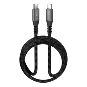 CABLE KLIP XTREME USB-C MACHO a USB-C MACHO 10 PIES (3.05m) CARGA RAPIDA 60W 480 MBPS