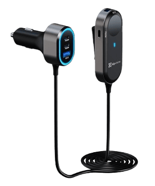 CARGADOR DE CARRO KLIP XTREME 100W EXTENSION CARGA RAPIDA HASTA LAPTOP 4 USB TIPO C – 2 USB TIPO A
