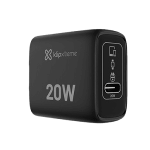 CARGADOR DE PARED KLIP XTREME USB-C 20W CARGA RAPIDA