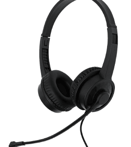 AUDIFONO + MICROFONO EZMI USB ON EAR – NEGRO