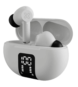 AUDIFONO + MICROFONO KLIP XTREME BLUETOOTH IN EAR EDGE BUDS – BLANCO