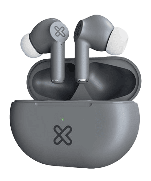 AUDIFONO + MICROFONO KLIP XTREME IN EAR BLUETOOTH – TACTIL – ESTUCHE DE CARGA – GRIS