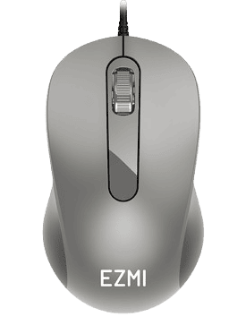 MOUSE EZMI ALAMBRICO USB OPTICO – GRIS