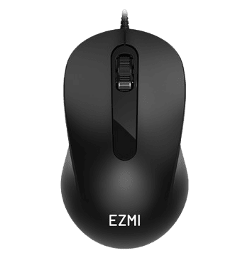 MOUSE EZMI ALAMBRICO USB OPTICO – NEGRO