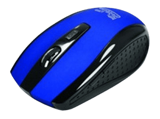 MOUSE KLIP XTREME INALAMBRICO ERGONOMICO 6 BOT. NANO USB – AZUL