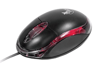 MOUSE XTECH ALAMBRICO USB 3 BOTONES CON LUZ – NEGRO
