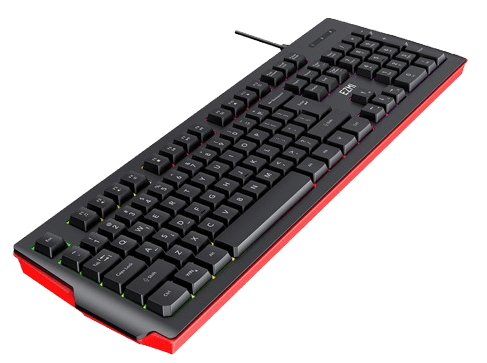 TECLADO EZMI ALAMBRICO GAMER RETROILUMINADO USB – NEGRO