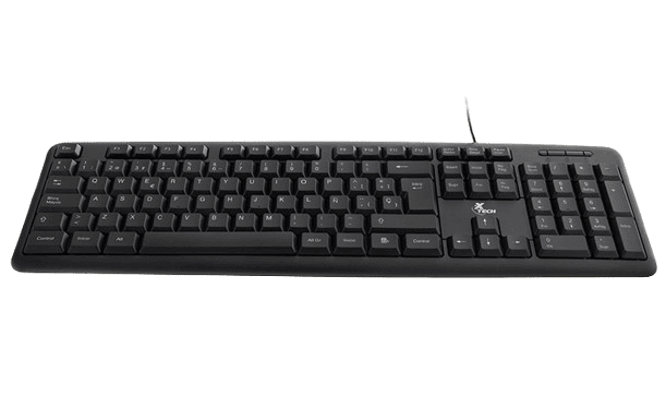 TECLADO XTECH ALAMBRICO USB – NEGRO